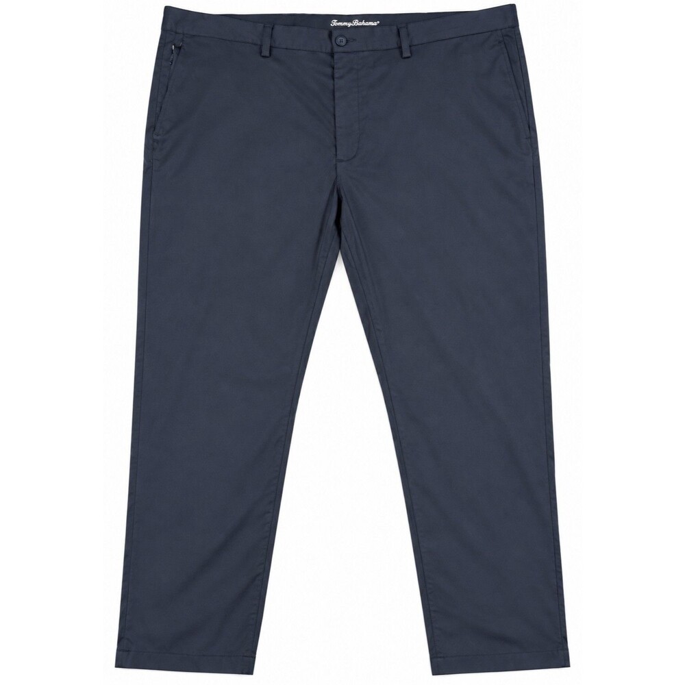 Mens Tommy Bahama Flat Front Pants Blue 46x30 Straight Leg Casual Chino